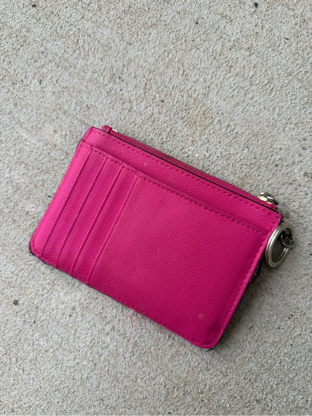 Kate Spade Zipper Card Holder With Key Chain